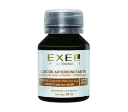 EXEL LOCION AUTOBRONC. 8% C/COLOR 50ml