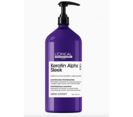 LOREAL PROFESSIONAL KERATIN ALPHA SLEEK SHAMPOO 1500ML