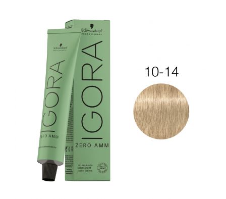 IGORA ZERO AMM NRO 10-14  RUBIO PLATINO CENIZA BEIGE 60ML