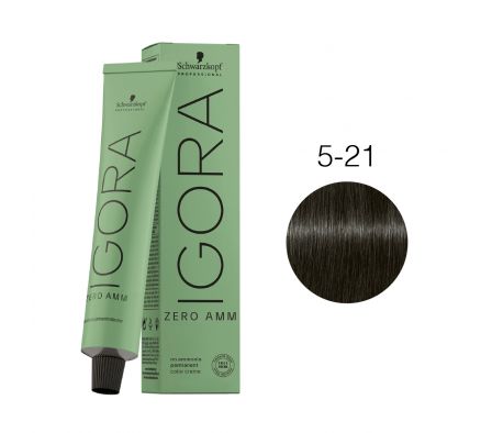IGORA ZERO AMM NRO 5-21 CASTAÑO  CLARO VIOLETA CENIZA 60ML
