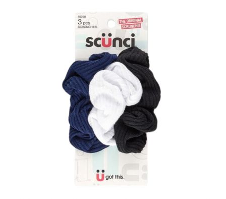 JUEGO DE 3 SUJETADORES DE CABELLO DE TELA