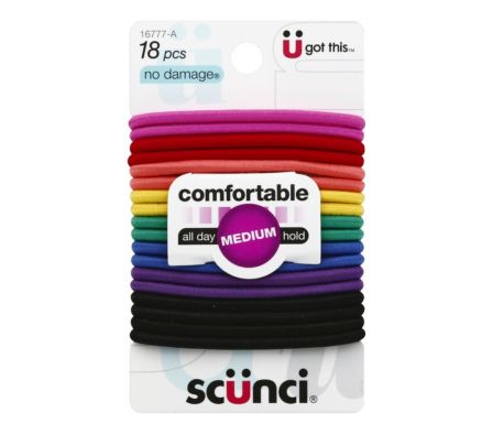 JUEGO DE 18 GOMAS PARA EL CABELLO