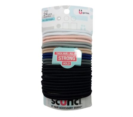 JUEGO DE 24 GOMAS PARA EL CABELLO