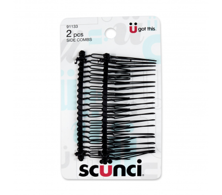 JUEGO DE 2 PEINETAS METALICAS PARA EL CABELLO