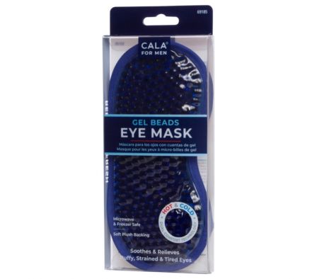 CALA FOR MEN EYE MASK AZUL CON CUENTAS DE GEL REUTILIZABLE
