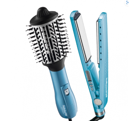BABYLISSPRO PACK CELESTE (PLANCHITA IONIC + HOT BRUSH)