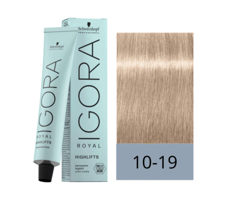 IGORA HIGHLIFTS 10-19 RUBIO PLATINO CENIZA VIOLETA 60ML              