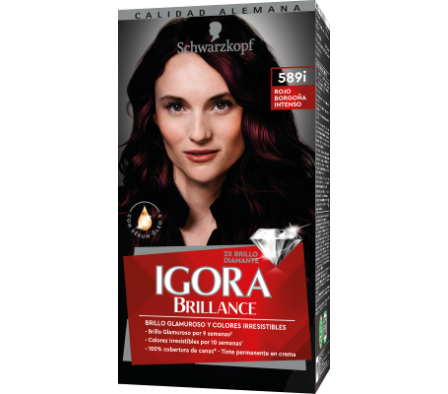 IGORA BRILLANCE 589I  ROJO BORGOÑA INTENSO      