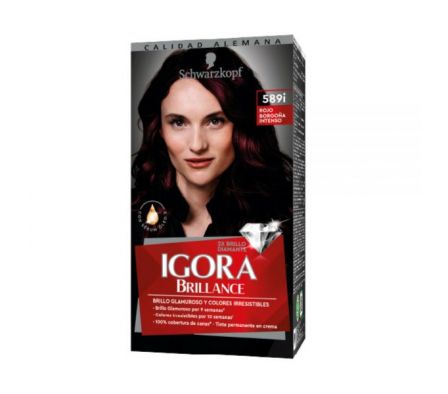 IGORA BRILLANCE 589I  ROJO BORGOÑA INTENSO      