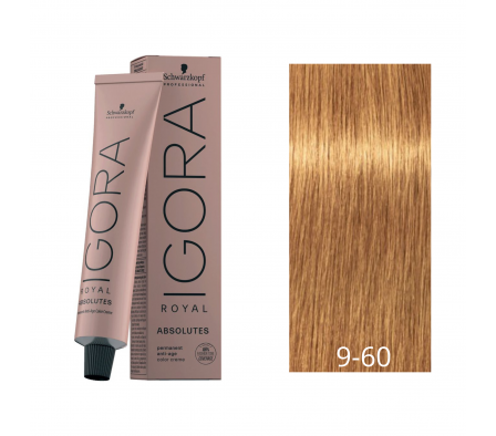 IGORA ABSOLUTE RUBIO MUY CLARO/MARRON NATURAL N° 9-60 