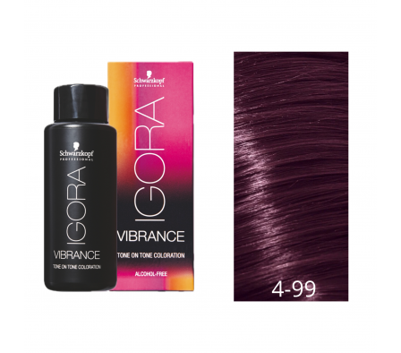 IGORA VIBRANCE GEL CASTAÑO MEDIO VIOLETA N° 4-99 
