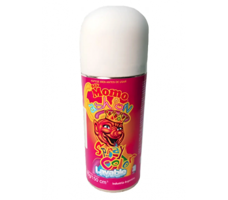 SPRAY DE COLOR MOMO PARA PELO COLOR BLANCO 85 Gr