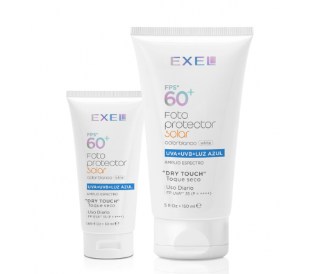 EXEL PROTECTOR SOLAR BLANCO SPF 60 TOQUE SECO 50ML 