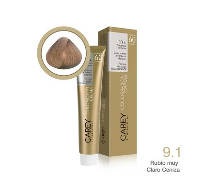 CAREY POMO RUBIO MUY CLARO CENIZO NRO 9.1   
