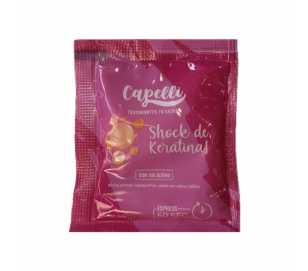 CAPELLI TRATAMIENTO SHOCK DE KERATINA 20 grs