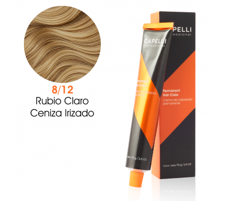 CAPELLI TINTE NRO 8-12 RUBIO CLARO CENIZA IRISADO 70GR