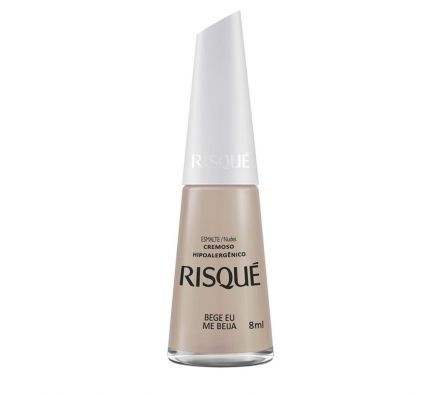 RISQUE ESMALTE BEGE EU ME BEIJA 8ml