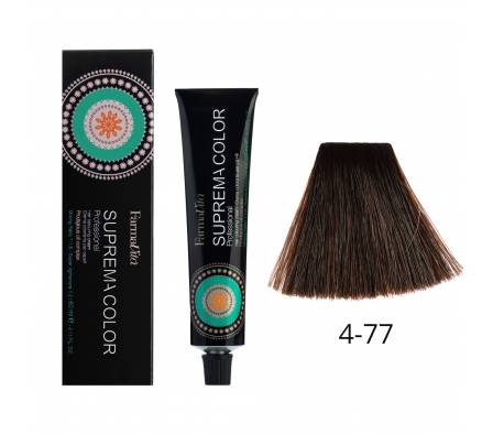 SUPREMA COLOR CASTAÑO MEDIO MARRON INTENSO N° 4-77 