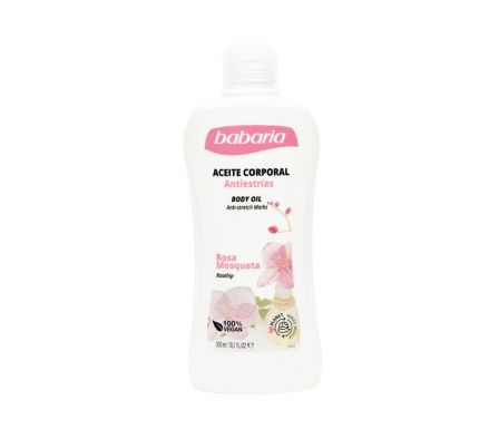 BABARIA ACEITE CORPORAL ANTI-ESTRIAS ROSA MOSQUETA 300ml