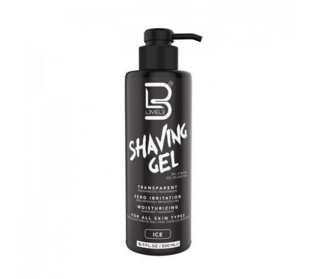 LEVEL3 -SHAVINGGEL ICE X 500ML